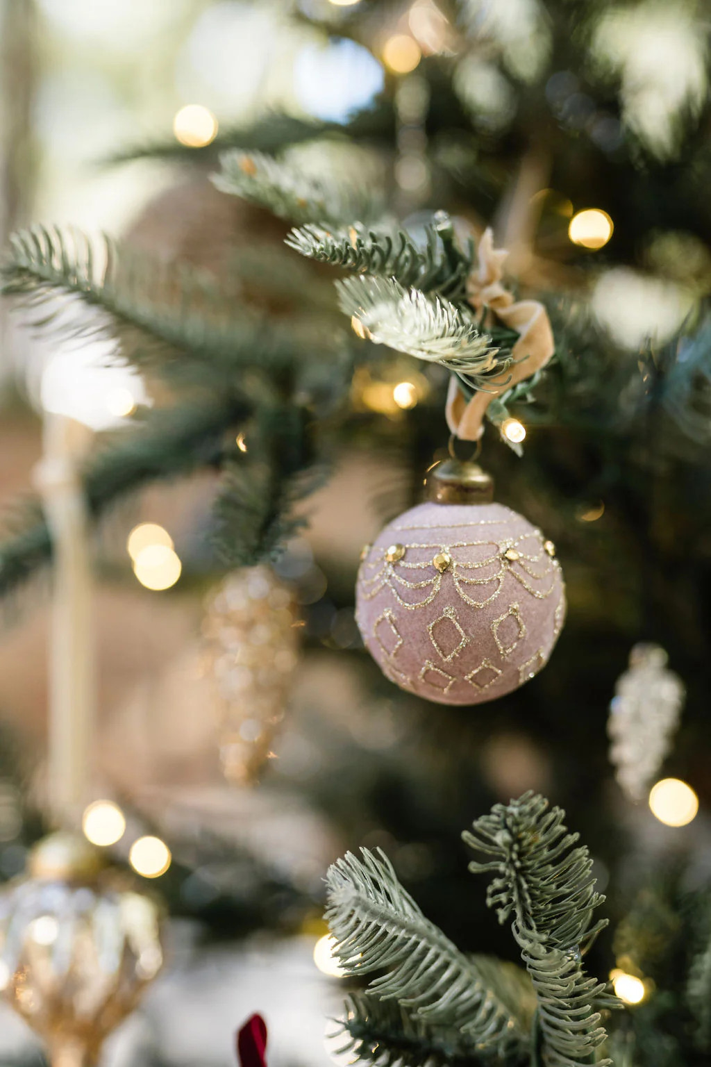 Velvet Ornament, Blush in Petite | Cottage and Key