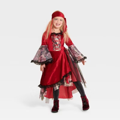 Burgundy Bloom Pirate Kids' Costume Dress - Hyde and EEK! Boutique™ S | Target