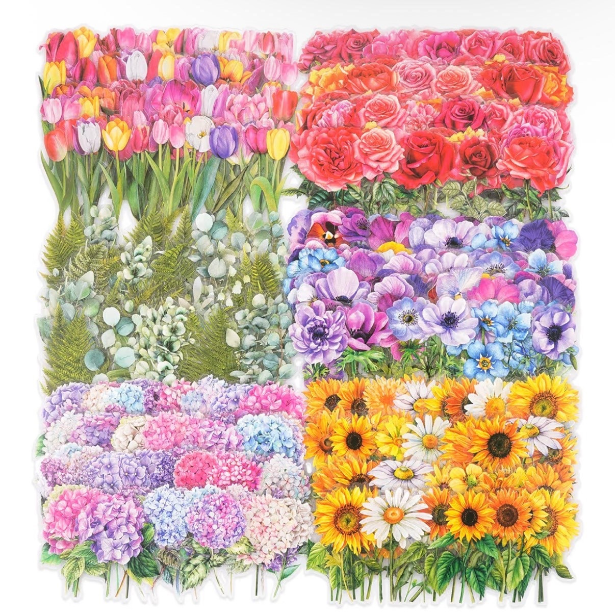 Stickers de Flores 🌺 los que uso para agregar a los paquetes 