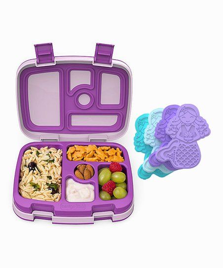 Purple Bento Box & Mermaid Ice Pack Set | Zulily