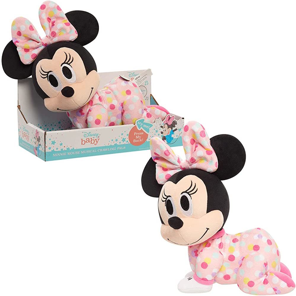 Just Play Disney Baby Musical Crawling Pals Plush, Minnie Mouse, Interactive Crawling Plush, Stuf... | Amazon (US)