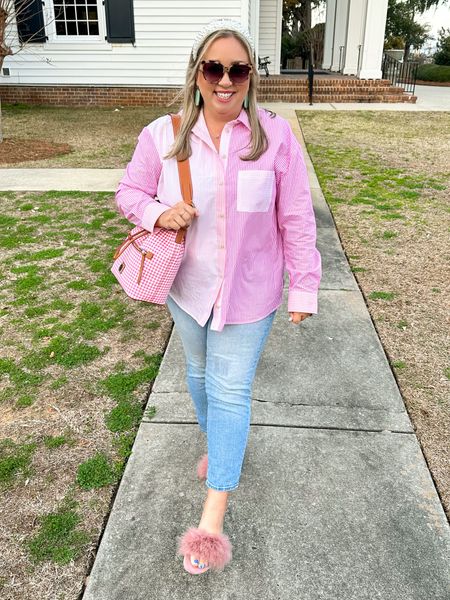The cutest button down to get you ready for spring! It’s under $20 and comes in other colors as well! #walmart #walmartfashion #spring 

#LTKFind #LTKSeasonal #LTKunder50