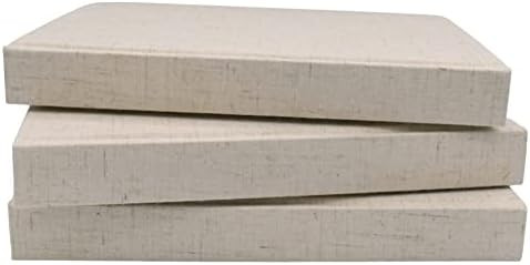 Kigan Home Linen Covered Decorative Books, Set of 3 - Neutral Fabric Decorative Books for Home Decor | Amazon (US)