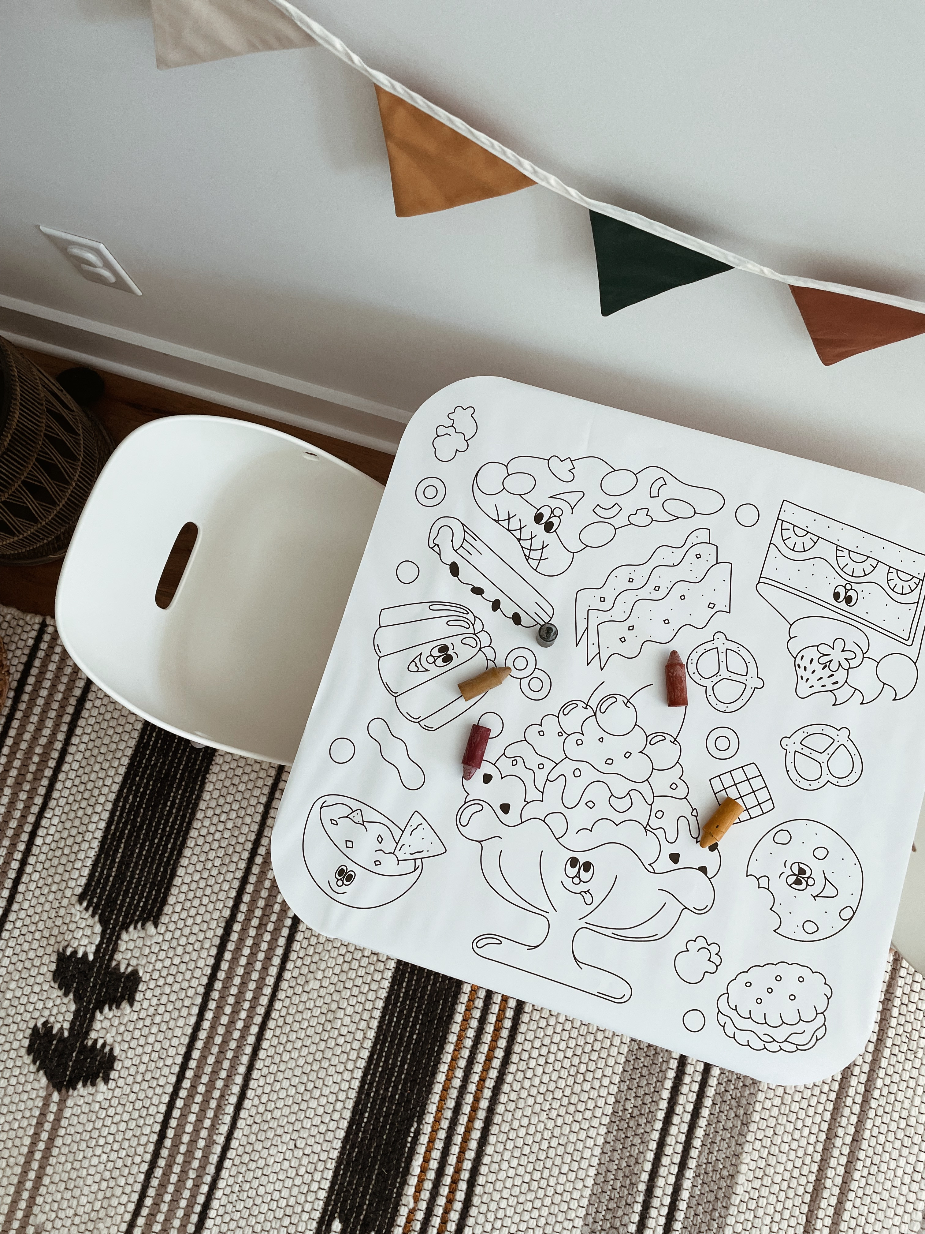 Color sheets that fit perfectly on the table. 

Lalo, kids table, toddler table, playroom, home decor, kids decor, kids activity, playroom decor, playroom furniture, custom banner

#LTKFamily #LTKKids #LTKHome