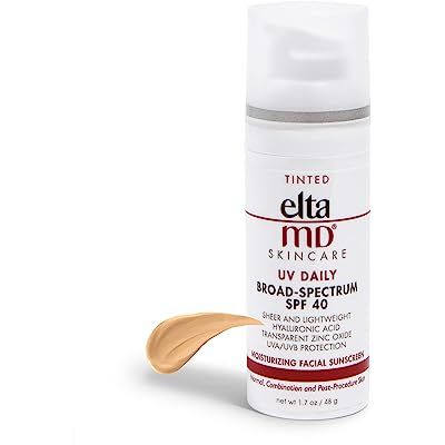 EltaMD UV Clear Tinted Face Sunscreen Broad-Spectrum SPF 46 Face Sunscreen for Sensitive Skin or Acn | Amazon (US)