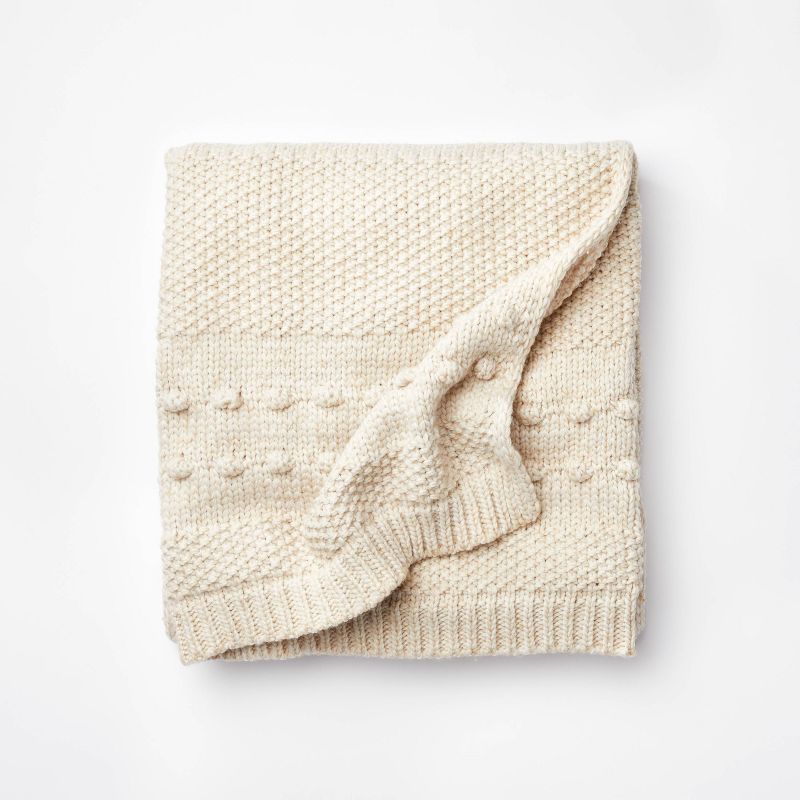 Bobble Striped Knit Throw Blanket - Threshold™ designed with Studio McGee | Target