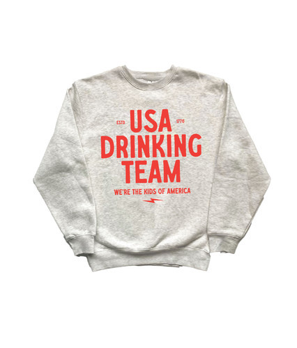 USA Drinking Team Crewneck Sweatshirt | Slater Vintage