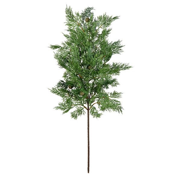 Vickerman 26.5" Green Stovall Cedar Pine Artificial Christmas Spray. Includes 2 sprays per pack. | Target