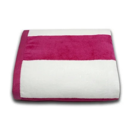 Tropical Cabana 100% Cotton Velour Wide Stripe Beach Towel | Walmart (US)