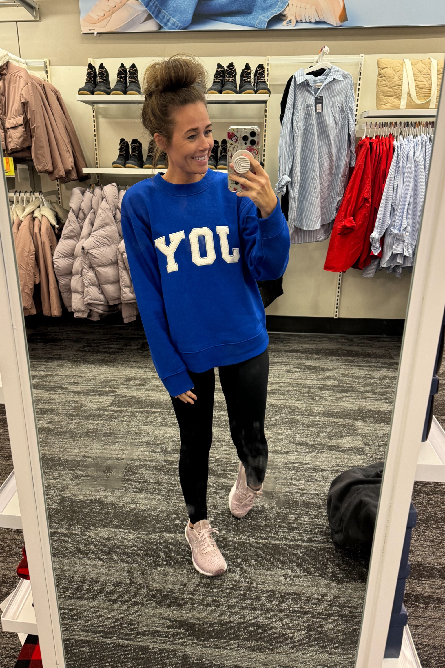 Joy sweatshirt and sweatpants set. 25% off. Threw a small on here, grabbed it in both the sweatshirt and sweatpants. 

#LTKHoliday #LTKFindsUnder50 #LTKSaleAlert