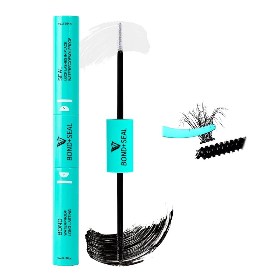 VAVALASH Lash Bond and Seal Waterproof Lash Glue 2 in 1 Long Lasting Lash Clusters Bond for Eyela... | Amazon (US)