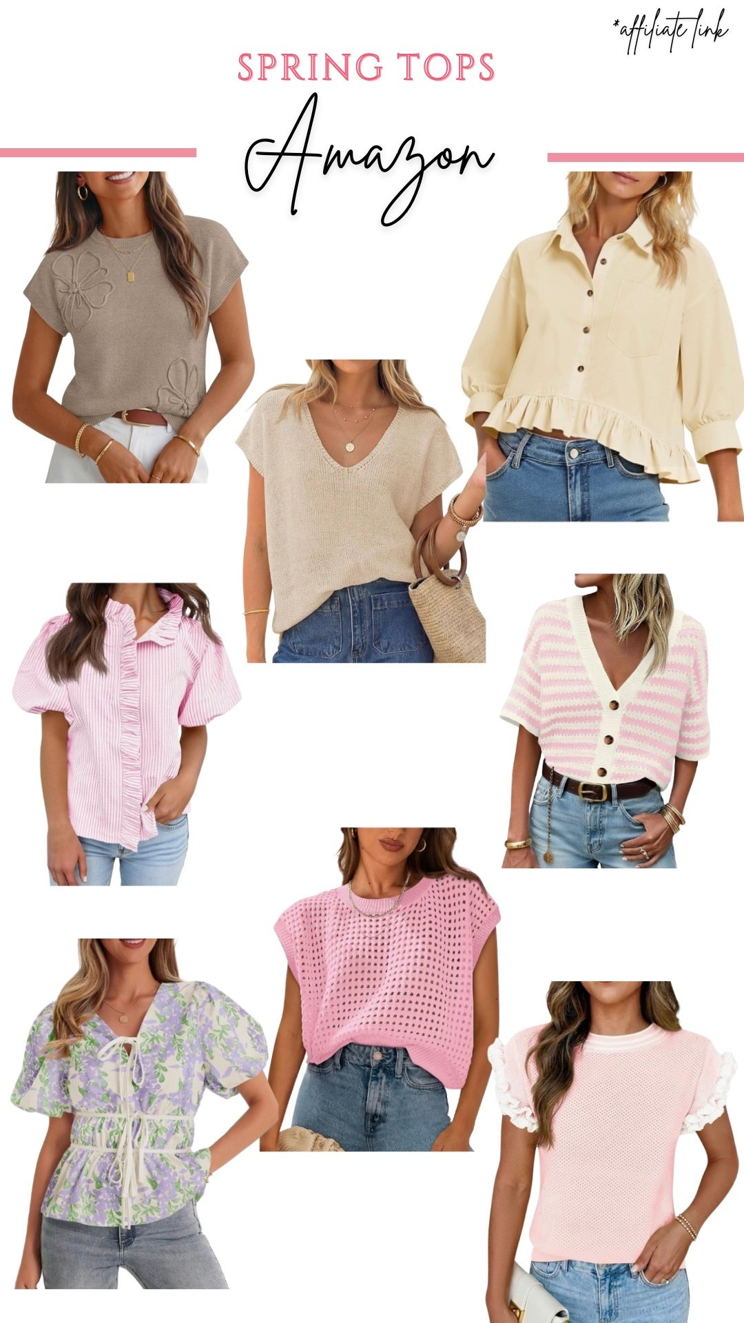 Amazon spring tops! So many cute blouses

#LTKSeasonal