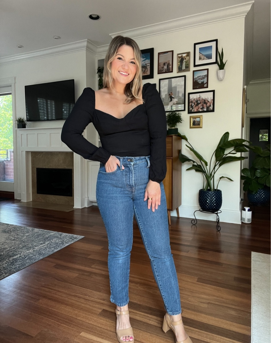 This top is on sale in a few colors! I think this style and fabric can be a little snug so I sized up! 

#LTKsalealert #LTKunder100 #LTKSale