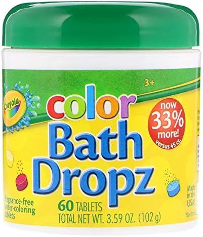 Crayola Color Bath Dropz, Fragrance Free 60 ea(Pack of 2) by Crayola | Amazon (US)