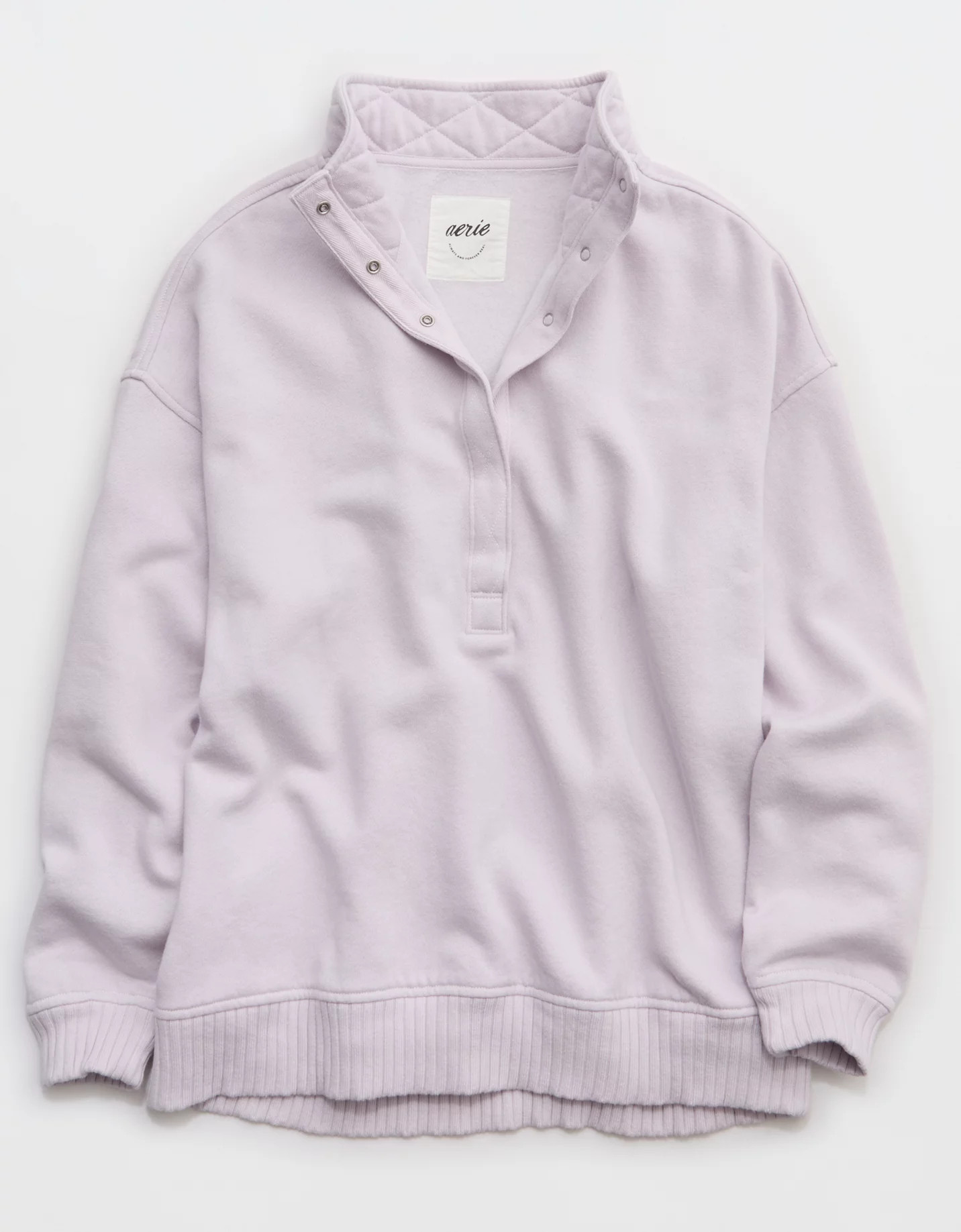 Aerie Oh Snap! Sweatshirt Women's Hushed Violet XL | Aerie