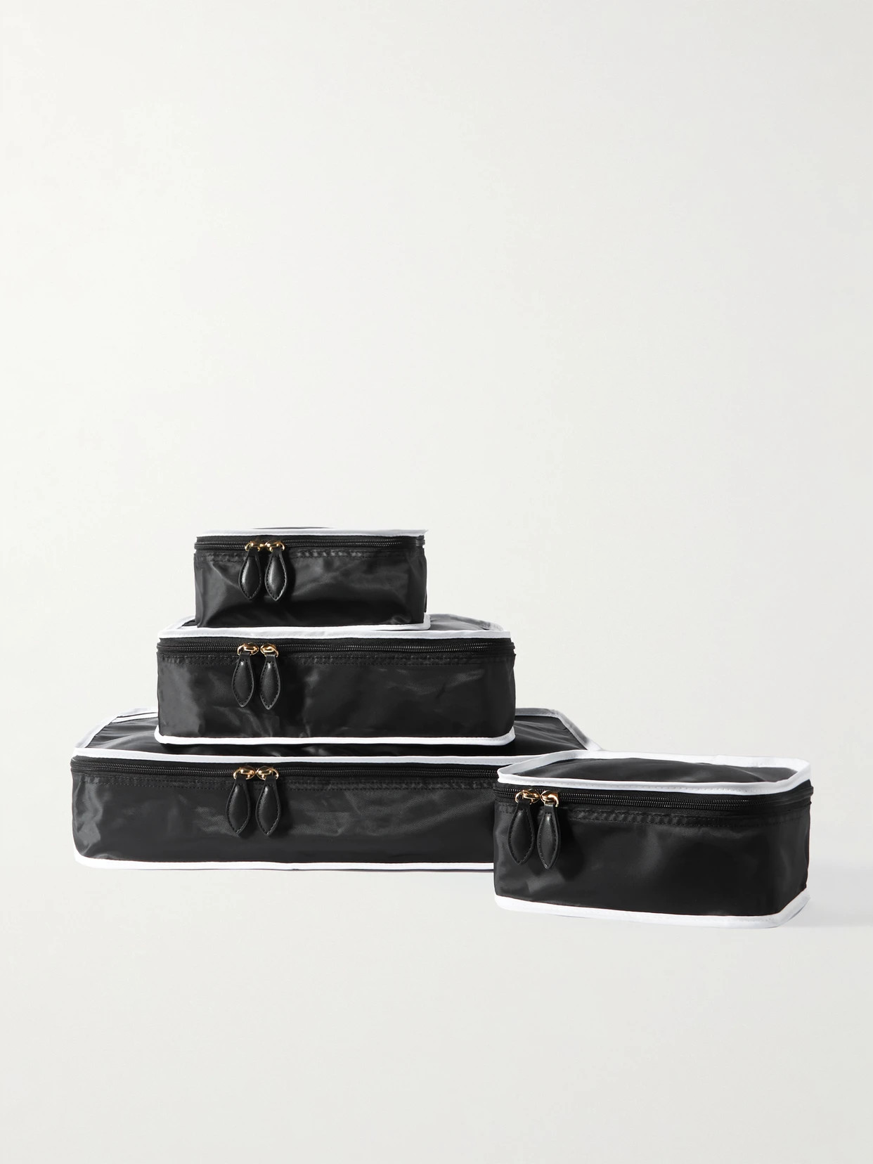 Paravel - Set Of Four Recycled-nylon Packing Cubes - Black | NET-A-PORTER (US)