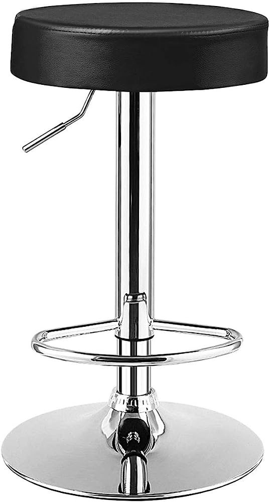 COSTWAY Bar Stool, Modern Swivel Backless Round Barstool, PU Leather Armless bar Chair with Heigh... | Amazon (US)