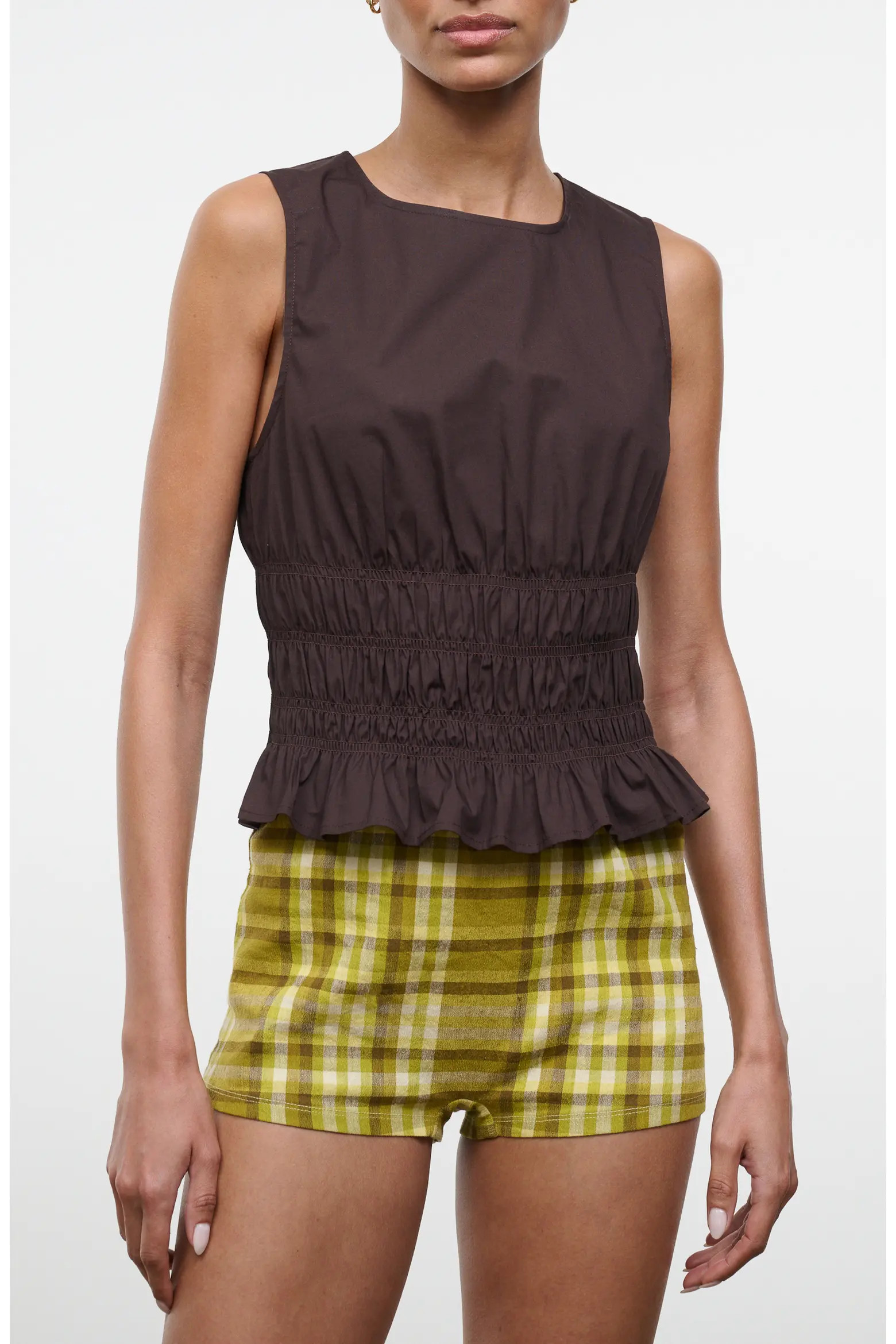 STAUD Culver Smocked Sleeveless Top (Women) | Nordstrom | Nordstrom