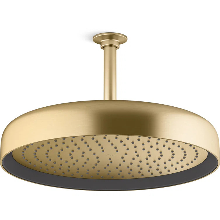 Statement 14" Single-Function Wall or Ceiling-Mount Round Rainhead, Round Rain Showerhead 2.5 GPM | Wayfair North America