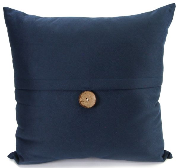 Navy Fairview Button Pillow | Kirklands | Kirkland's Home