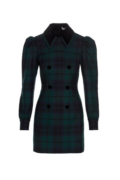 Alessandra Rich Tartan Check Mini Dress | Cettire Global