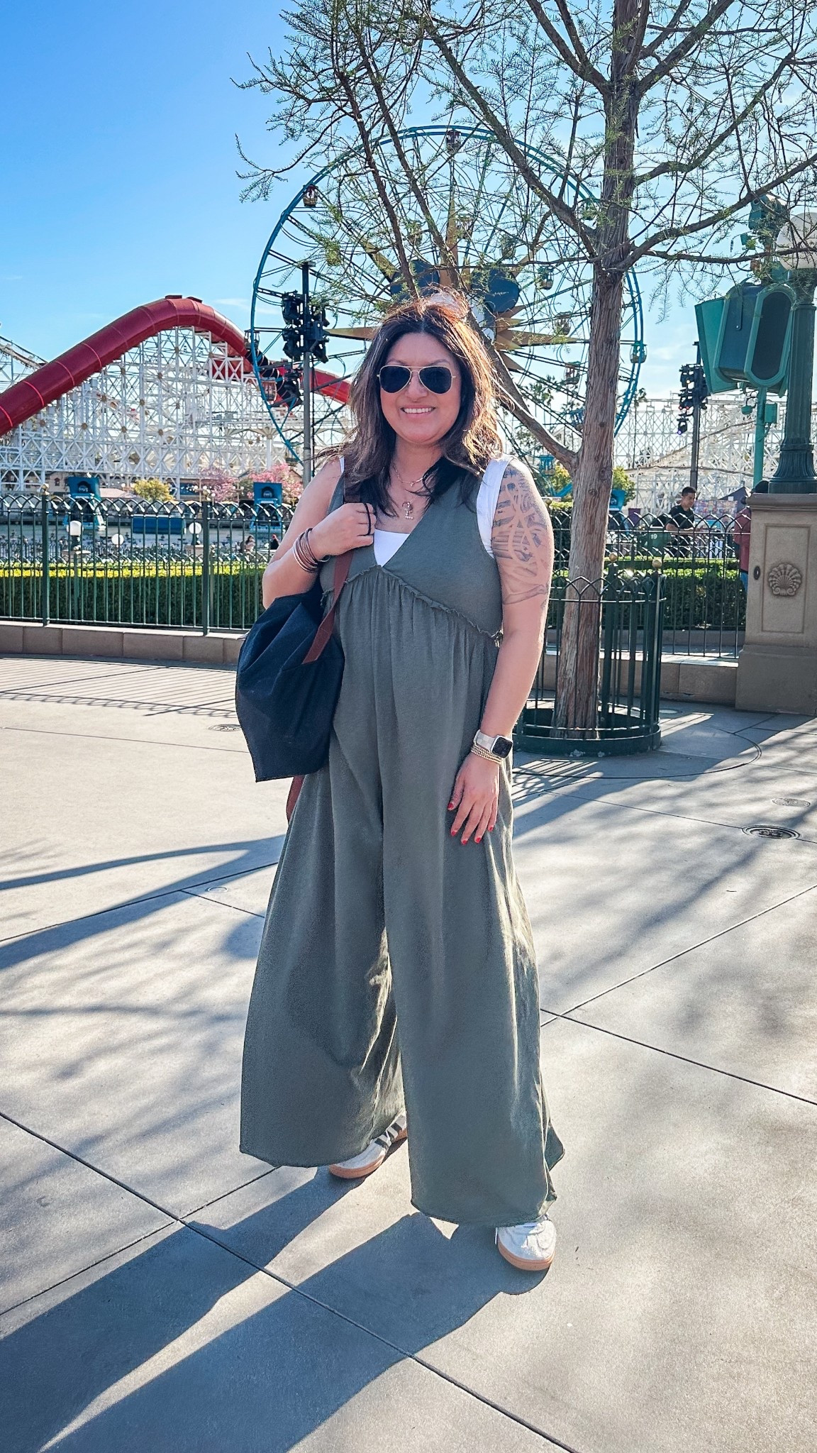 Disney outfit 1 of 2:
Express tank, L
Aerie jumpsuit, L
Adidas spezial 

#LTKOver40 #LTKSaleAlert #LTKMidsize