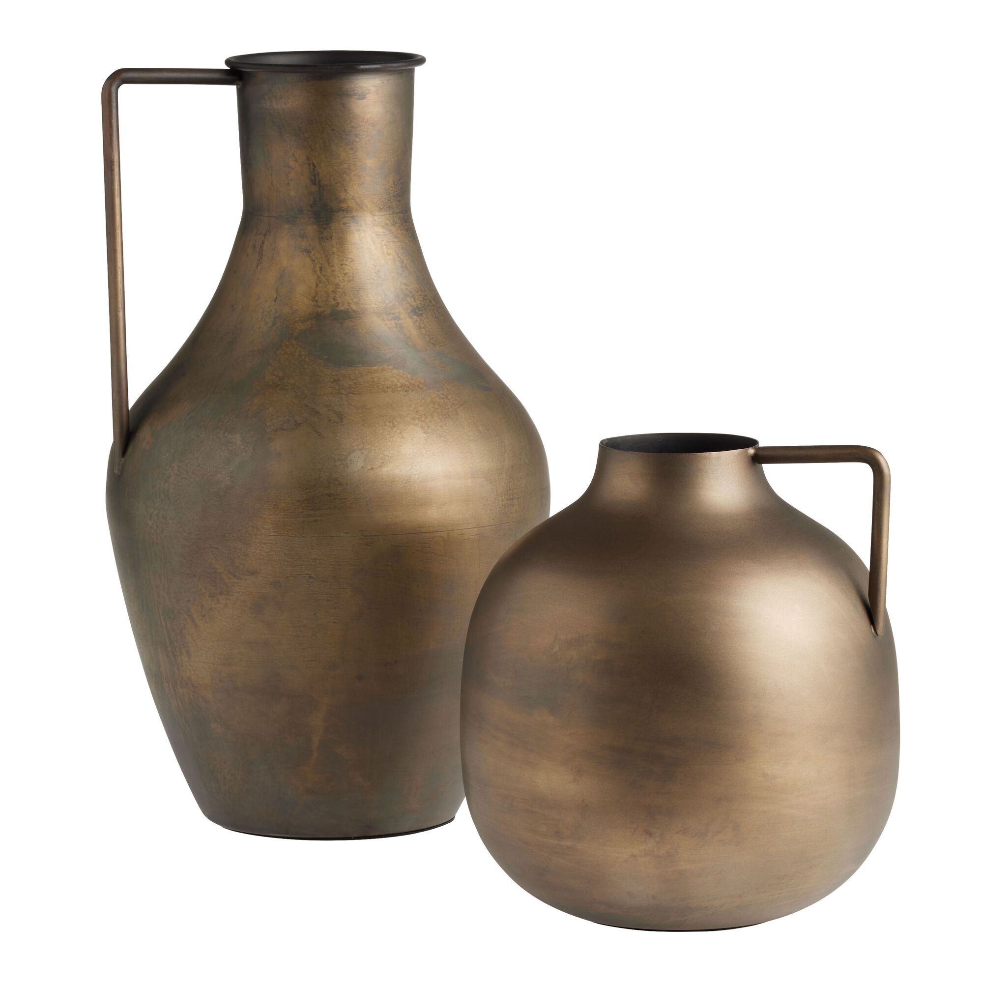CRAFT Shira Antiqued Bronze Metal Vase | World Market