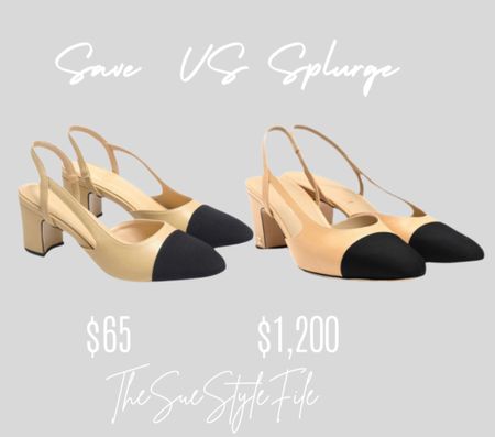 Save vs splurge. Looks for less. Fall fashion. Chanel shoes. Workwear  

#LTKSale #LTKworkwear #LTKshoecrush