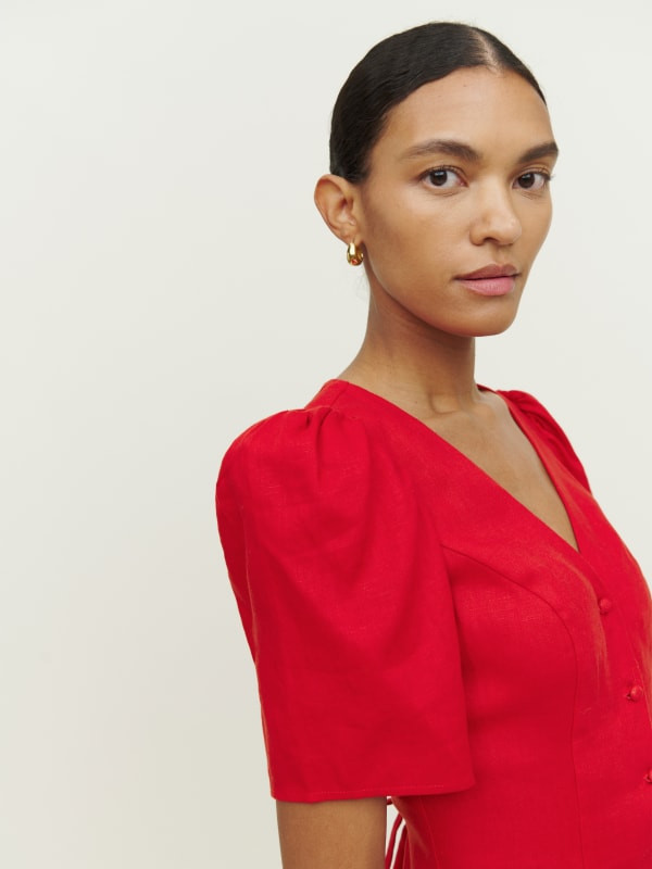 Joelle Linen Dress | Reformation (Global)