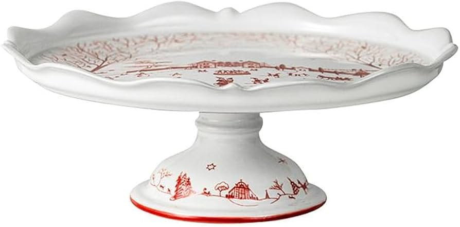 Juliska Country Estate Winter Frolic Ruby Cake Stand | Amazon (US)