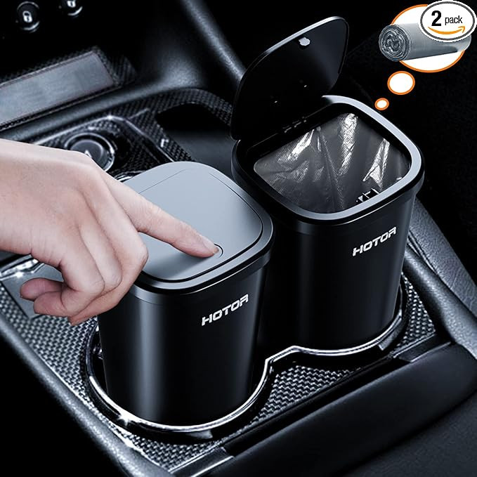 HOTOR Car Trash Can, Car Trash Cup with 30 Additional Car Trash Bags for Exclusive Using, Multipu... | Amazon (US)