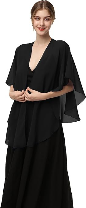 Womens Chiffon Shawls and Wraps Wedding Party Sheer Shawl Scarf for Evening Dresses Accessories C... | Amazon (US)