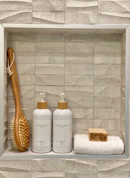 Clean up your shower shelf with matching soap dispensers!

#LTKhome