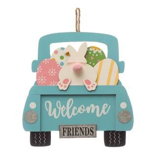 Welcome Friends Blue Truck Wall Sign by Ashland® | Michaels Stores