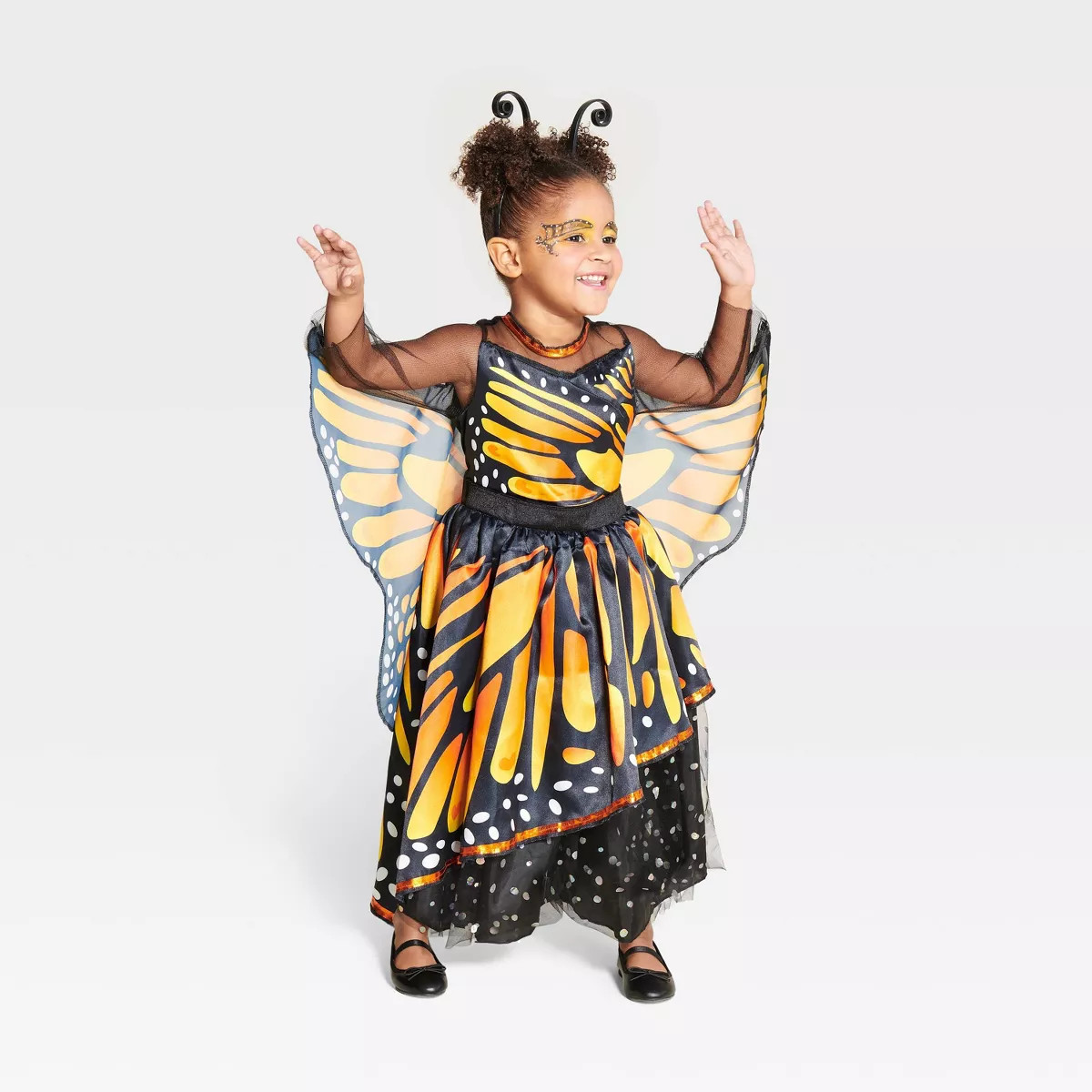 Toddler Monarch Butterfly Halloween Costume Dress with Headpiece 2-3T - Hyde & EEK! Boutique™: ... | Target
