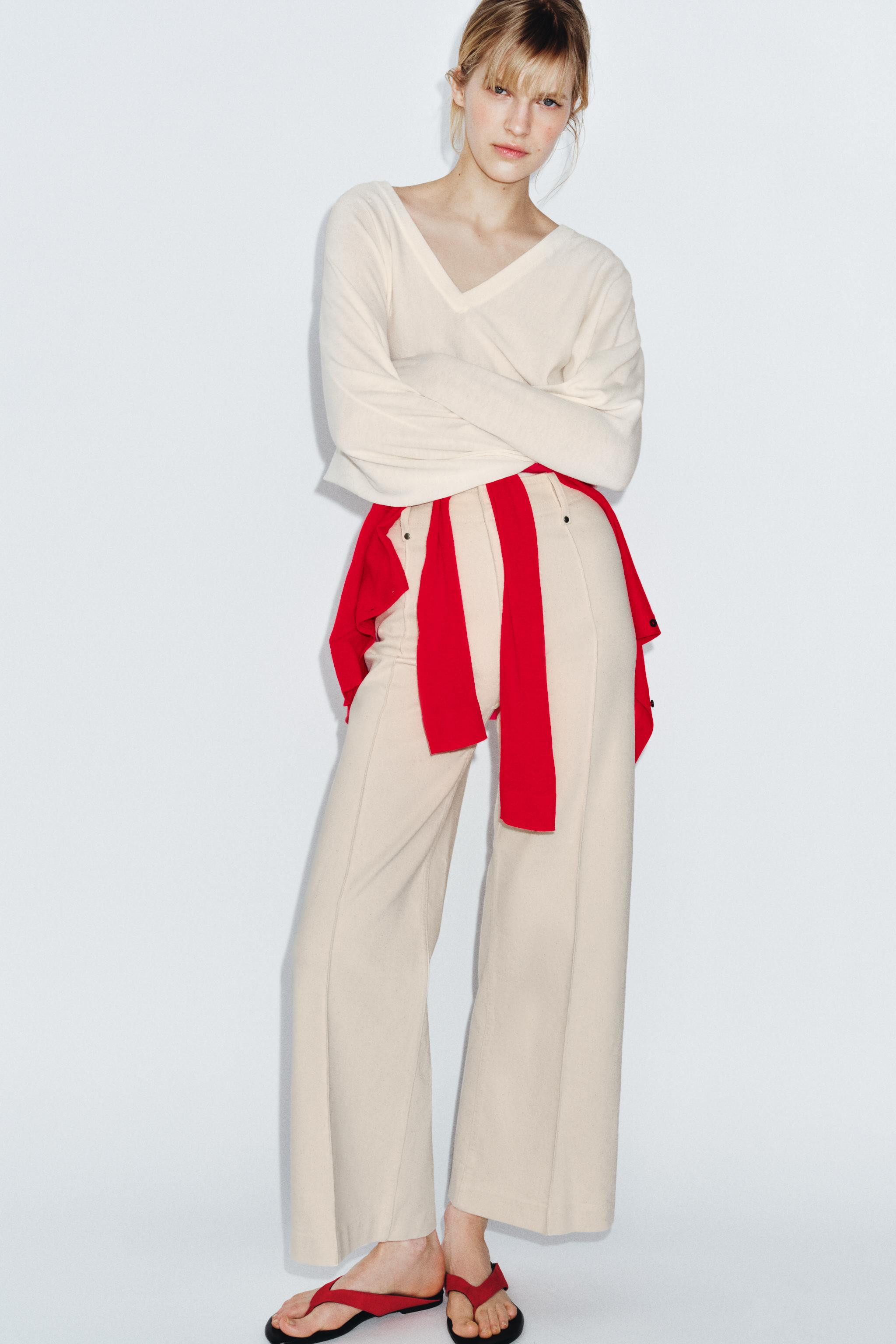 ZW COLLECTION HIGH WAIST WIDE LEG JEANS | Zara US