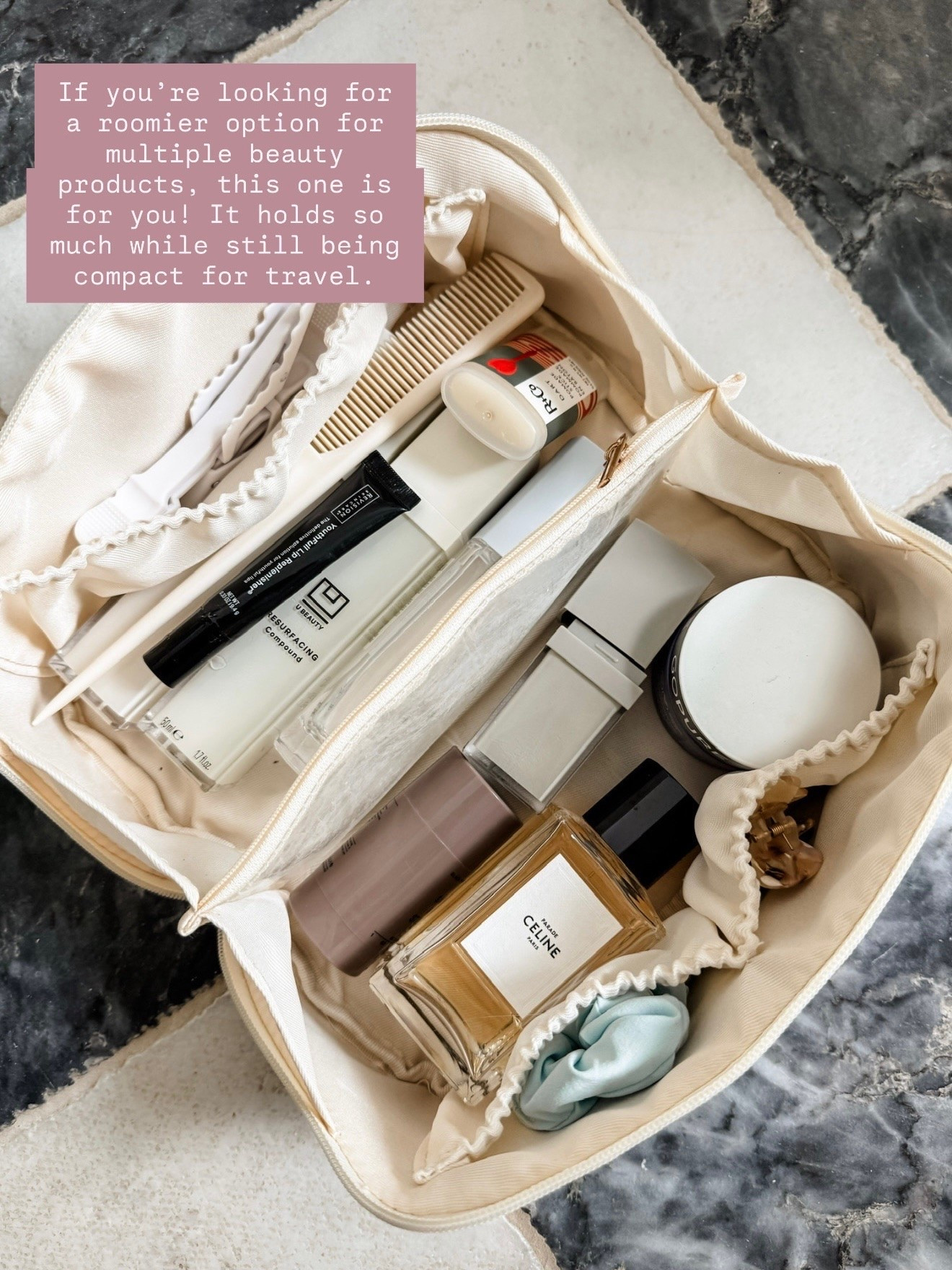 This is such a great toiletry bag that I got off Amazon! It comes in a few colors and it’s a great size! You could also use this for a make up bag!

Loverly Grey, Amazon, beauty, travel finds, toiletry case, make up bag, skincare, hair care

#LTKTravel #LTKBeauty