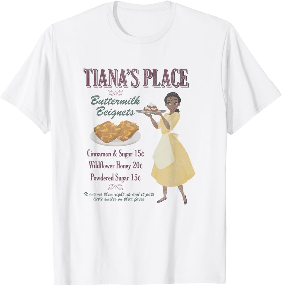 Disney The Princess And The Frog Tiana's Place Advertisement T-Shirt | Amazon (US)