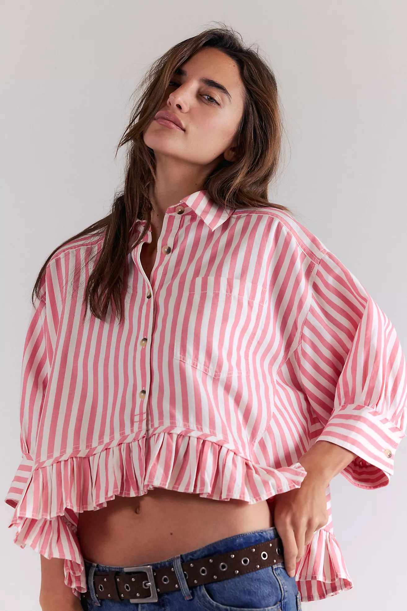 We The Free Bailey Stripe Shirt | Free People (Global - UK&FR Excluded)