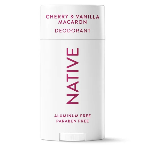 Native Deodorant, Aluminum Free, Cherry & Vanilla Macaron, Deodorant for Women and Men, 2.65 oz | Walmart (US)