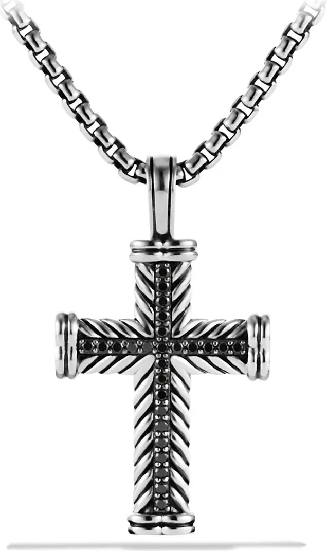 Chevron Cross Enhancer with Black Diamonds | Nordstrom