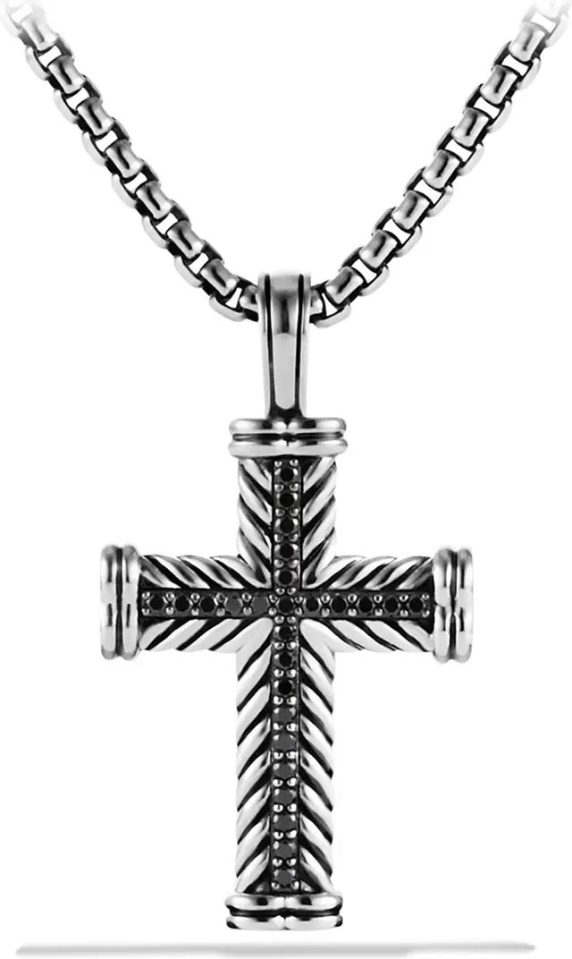 Chevron Cross Enhancer with Black Diamonds | Nordstrom