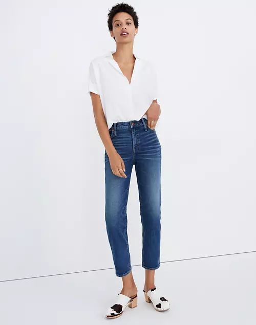 Mid-Rise Classic Straight Jeans in Carsondale Wash | Madewell
