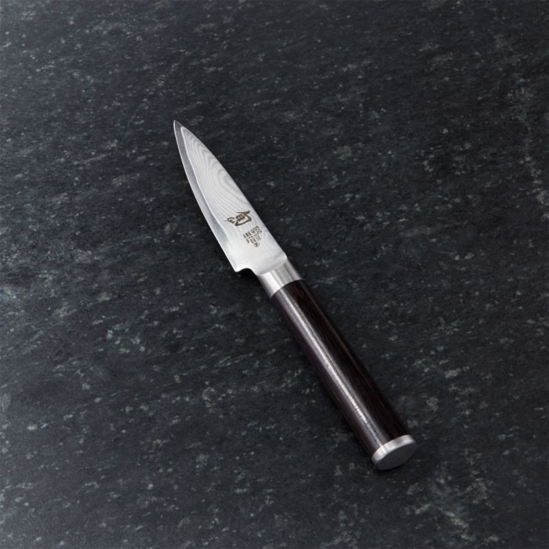 Shun Classic 3.5" Paring Knife + Reviews | Crate & Barrel | Crate & Barrel
