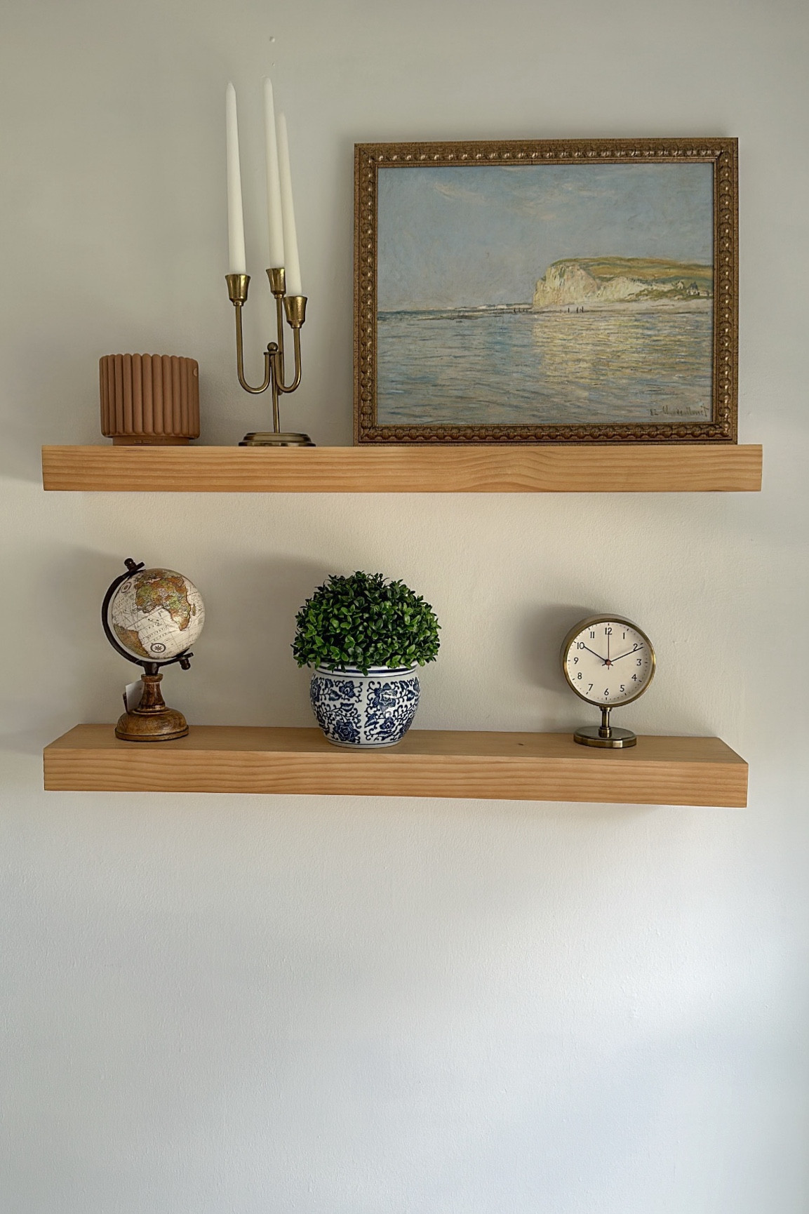 Floating shelves! These shelves are AMAZING & such a good price !! 
Link everything I could🤍

#LTKhome