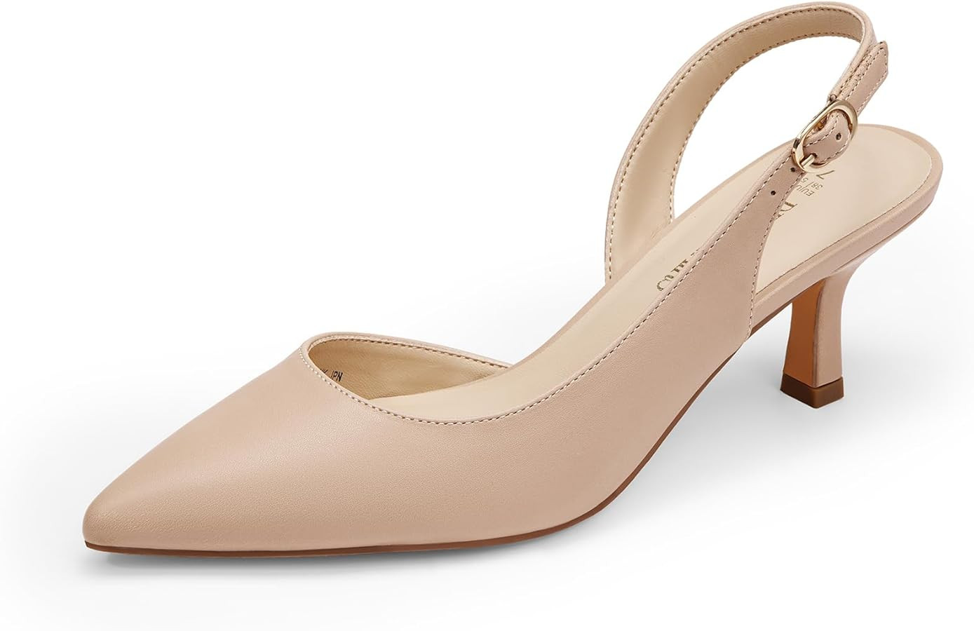 DREAM PAIRS Women's Kitten Heels Slingback Closed Pointed Toe Low Pumps Shoes Women Party Wedding... | Amazon (US)