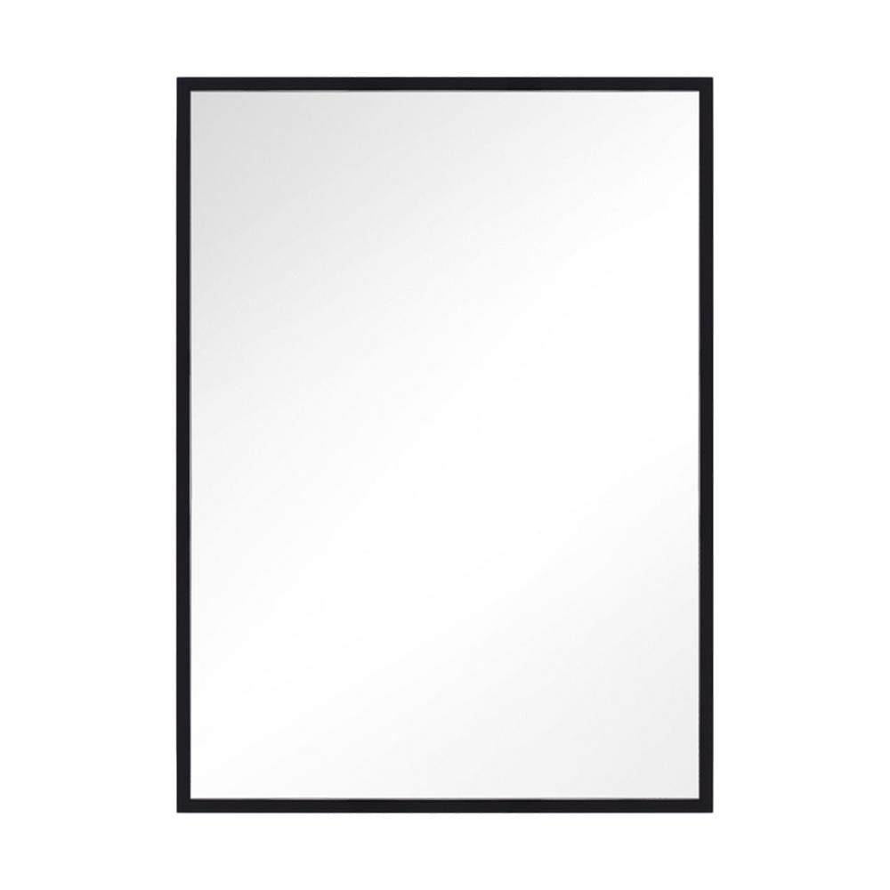 Feiss Kit 36 in. x 24 in. Midnight Black Transitional Rectangle Mirror | The Home Depot
