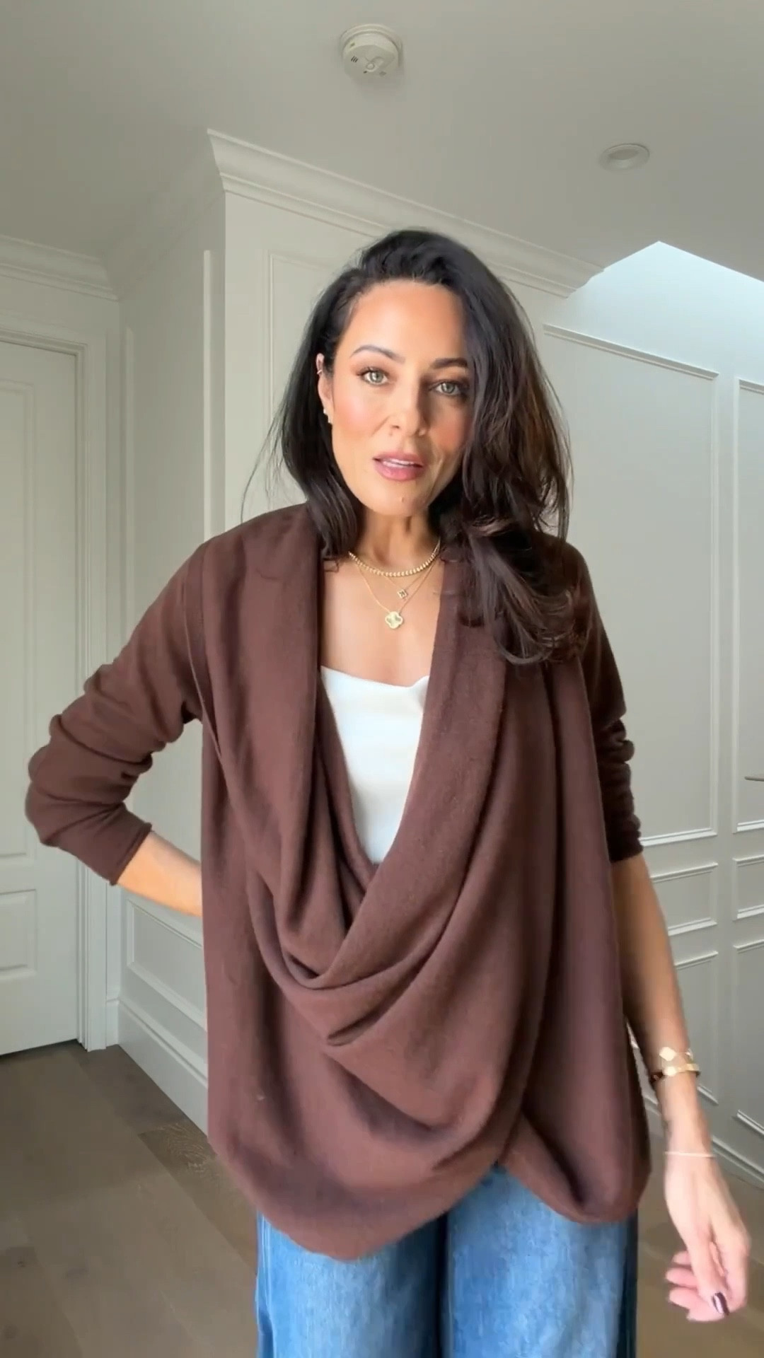 Such a beautiful versatile draped pullover! 






Sweater, wrap, winter style 

#LTKOver40 #LTKSeasonal #LTKHoliday