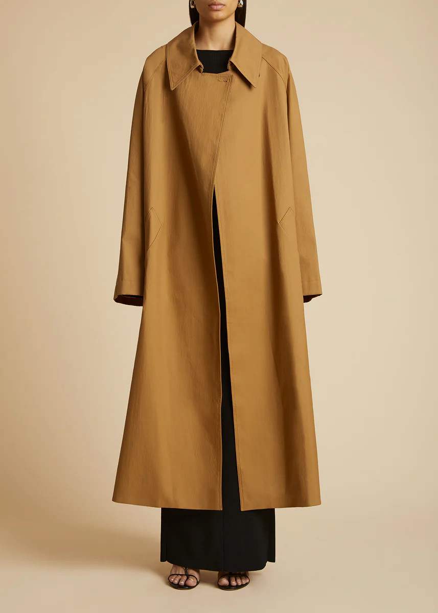 The Minnie Coat in Khaki | Khaite