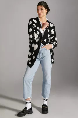 Maeve Hearts Cardigan | Anthropologie (US)